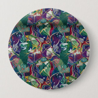 'button and patches'' 10 cm round badge