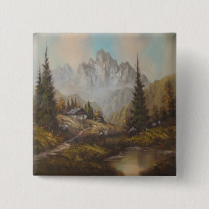 Button Ann Hayes Painting Bavarian Dream