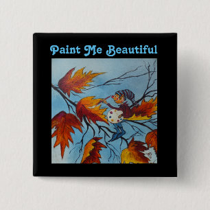 Button Ann Hayes Painting Pixie Painting