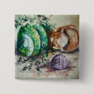 Button Ann Hayes Painting Sea Shells