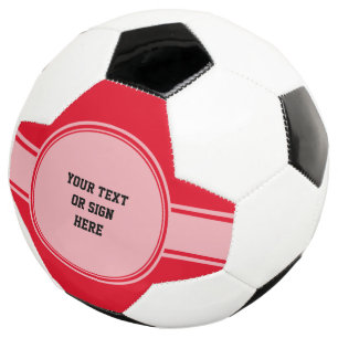 Button / Banner - trans. white I + your ideas Soccer Ball