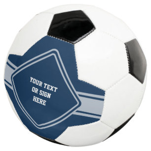 Button / Banner - trans. white VIII + your ideas Soccer Ball