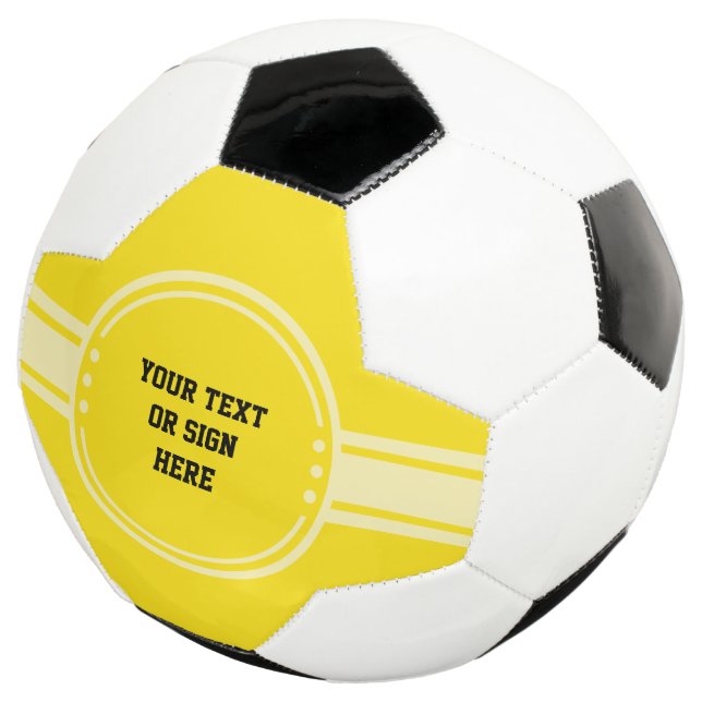 Button / Banner - trans. white X + your ideas Soccer Ball (Three Quarter)