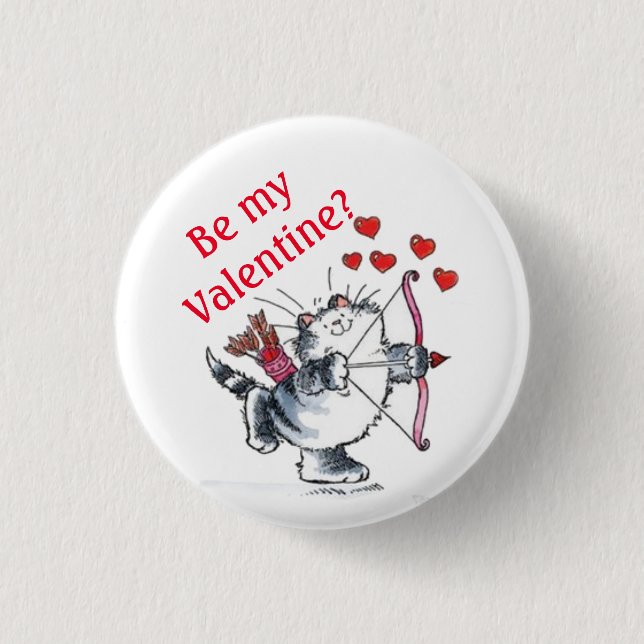 Button - Be my Valentine?  (Front)