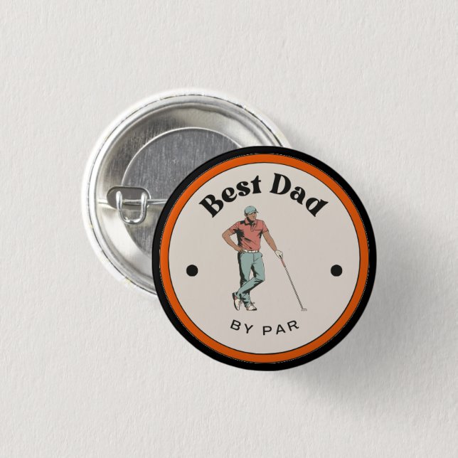 Button - Best Dad by Par  (Front & Back)