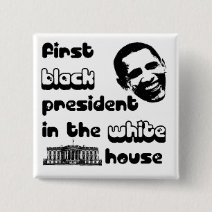 Button Black President White House