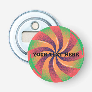 Button Bottle Opener Custom Your Text here text