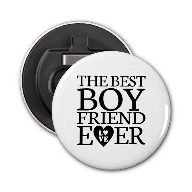 Button Bottle Opener Gift For Boyfriend (Front)