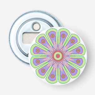 Button Bottle Opener with creative art view