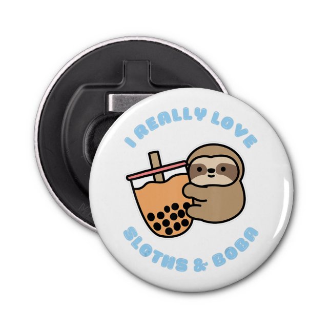 Button Bottle Opener with magnet Mockup Template  (Front)