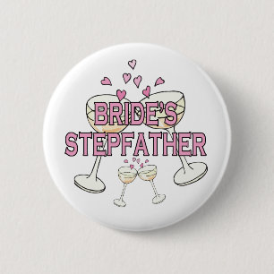 Button: Bride's Stepfather 6 Cm Round Badge