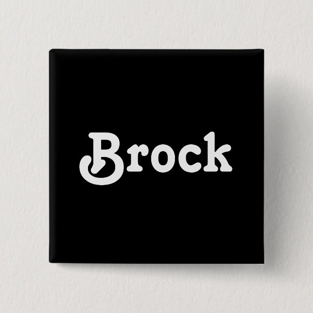 Button Brock (Front)