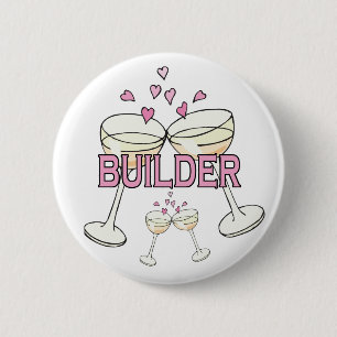 Button: Builder 6 Cm Round Badge
