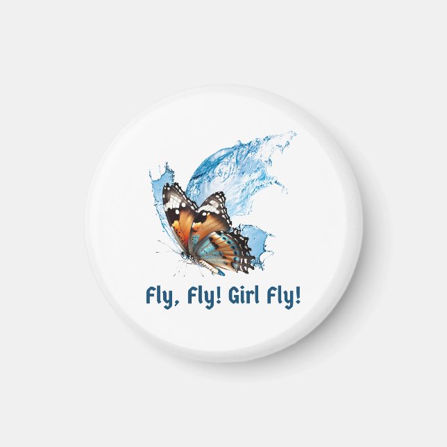 Button Butterfly Magnet (Front)