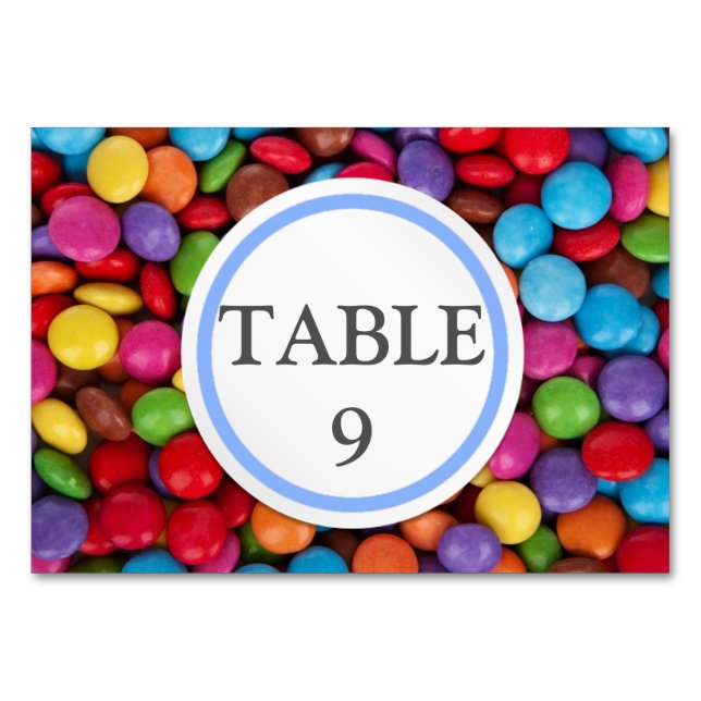 Button Candy Table Number (Front)