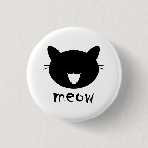 Button cat meow Round Button