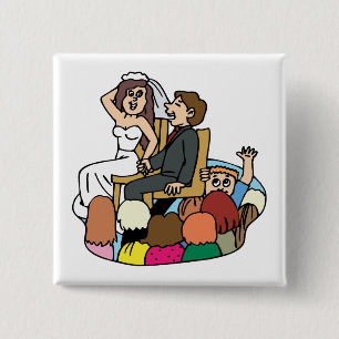 Button: Chair Dance 15 Cm Square Badge