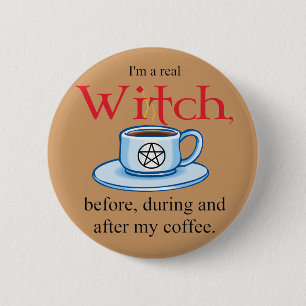 button Coffee Witch