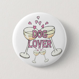 Button: Dog Lover 6 Cm Round Badge