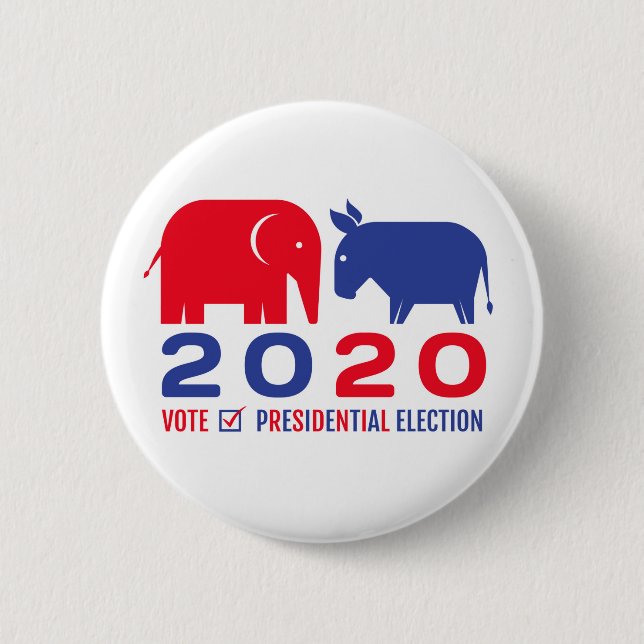 Button for 2020 US presidential election (Front)