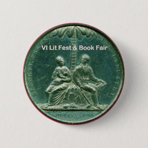 Button for the VI Lit Fest & Book Fair