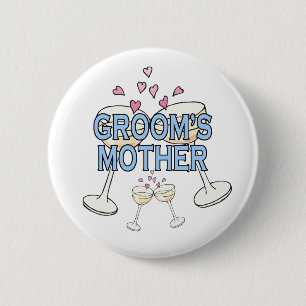 Button: Groom's Mother 6 Cm Round Badge