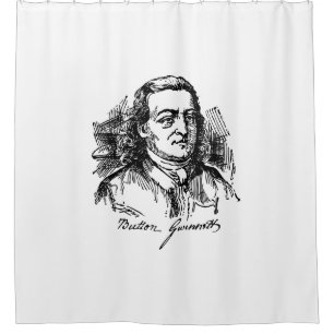 Button Gwinnett Shower Curtain