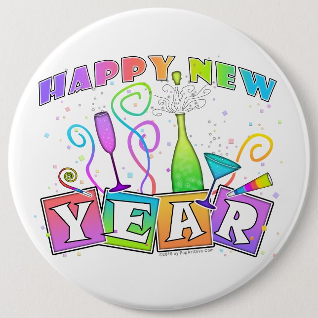 Button - HAPPY NEW YEAR (Front)