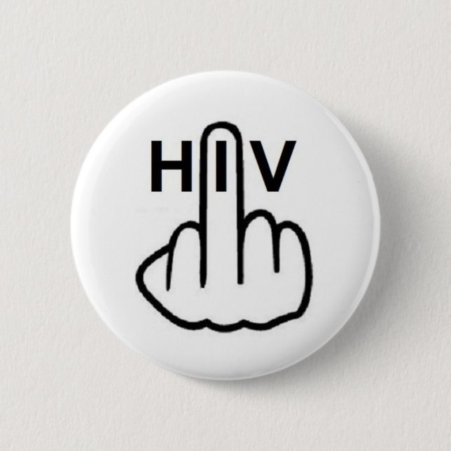 Button HIV Flip (Front)