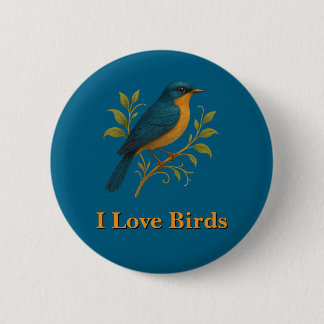 Button - I Love Birds