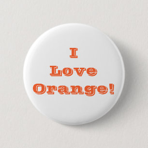 Button I Love Orange