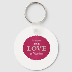 Button Key Ring Valentine
