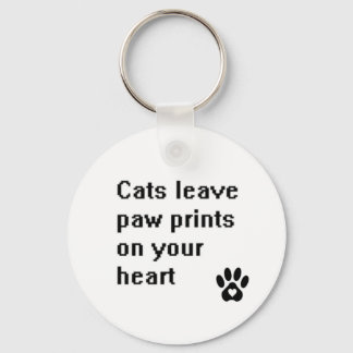 Button Keychain - cat quote