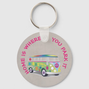 Button Keyring - Home It Where You Park It