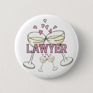 Button: Lawyer 6 Cm Round Badge