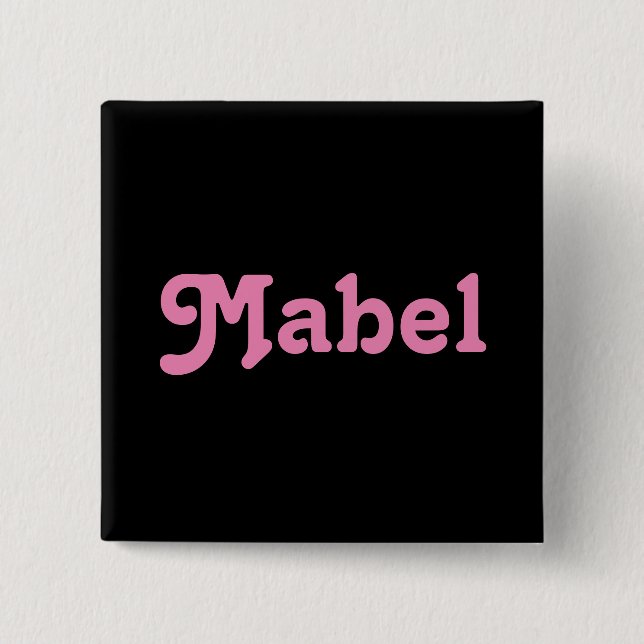 Button Mabel (Front)