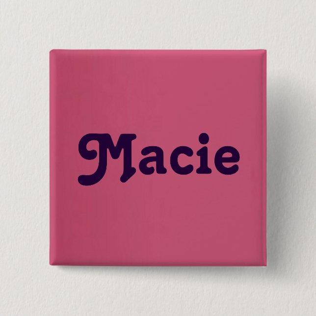Button Macie (Front)