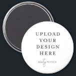 Button Magnet 3" Large Round<br><div class="desc">Customise your design in Templett. After you are done editing,  download your file in a JPG format (don't forget to turn on the bleed option). Upload your design here by clicking on the blue "Personalise" button.</div>