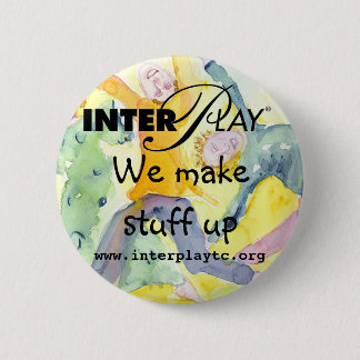 button, make stuff up 6 cm round badge