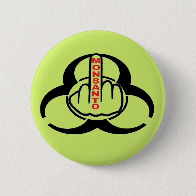Button Monsanto Bio Hazard Flip (Front)