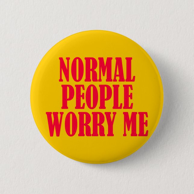 BUTTON_normalpeople 6 Cm Round Badge (Front)