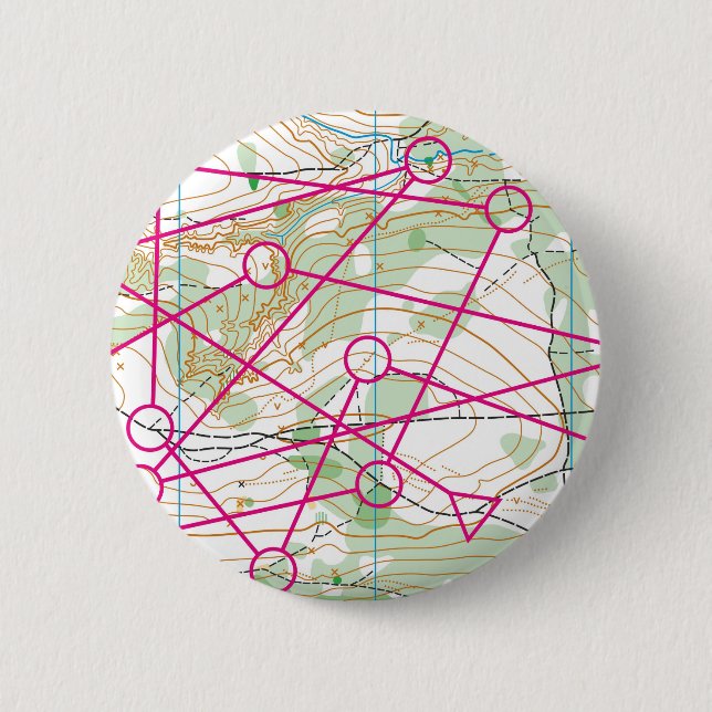 Button - orienteering course (Front)