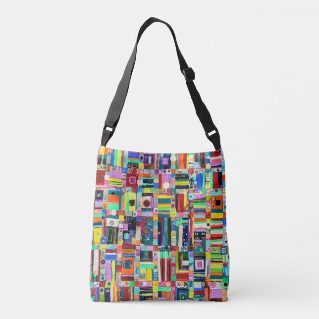 button pattern tote bag (Back)