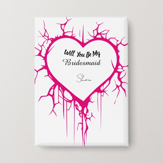 Button Pink Heart (Front)