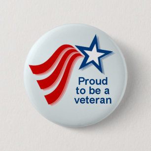 BUTTON_proud2b_veteran 6 Cm Round Badge