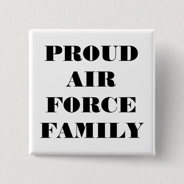 Button Proud Air Force Family (Front)