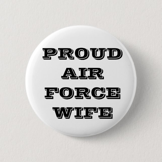 Button Proud Air Force Wife (Front)