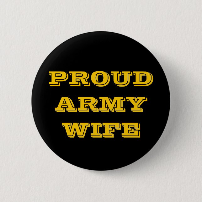 Button Proud Army Wife (Front)