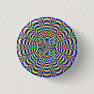 Button   Psychedelic Ringed Pulse