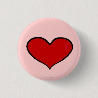 button - red heart